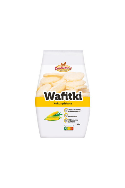 OEM Wafe de porumb Eurowafel, 45g, vegane, fara zahar, gust usor