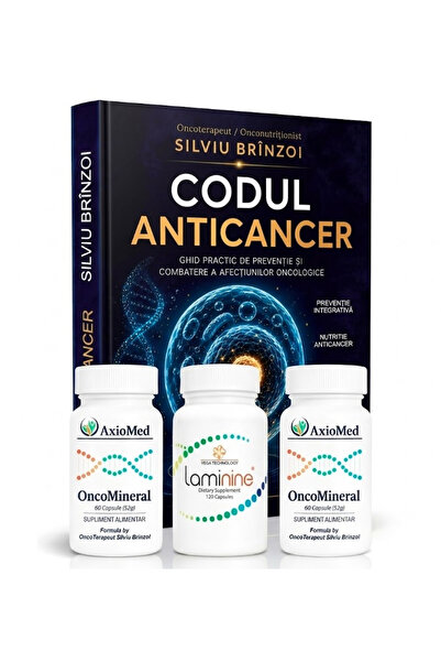 AxioMed Pachet Laminine + 2 x OncoMineral + cartea Codul Anticancer