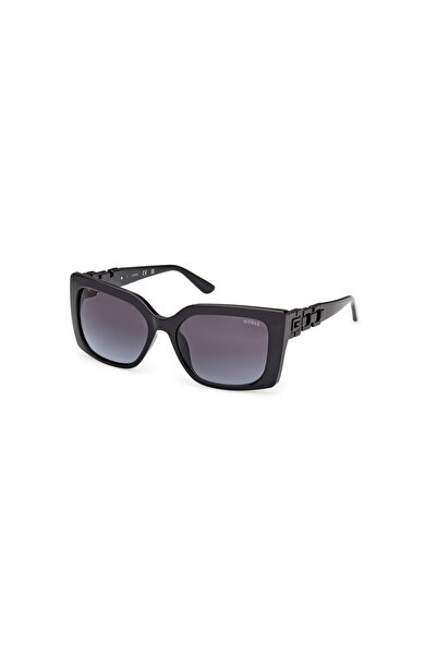 Guess Shiny Black Uv400 Injected Female Sunglasses