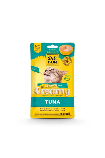 Delibon Creamy Kedi Ödül Maması Ton Balıklı 5*15 G