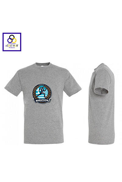 eCult Hub eC T-shirt Marathon 1 - Γκρι