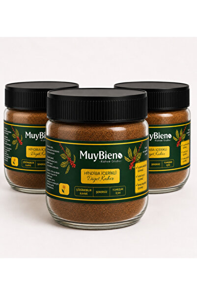 Mb Muybien Kahve grubu Hindiba Kahvesi Diyet Kahve 3x150 gr Kavanoz 3’lü Paket