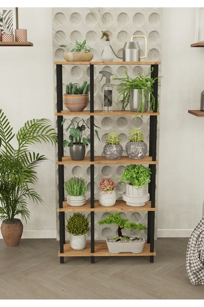 Remaks Norada 5 Katlı Saksılık ve Çiçek Standı | Çok Raflı Balkon Bahçe Düzen...