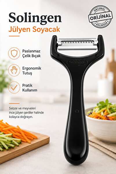 Solingen Jülyen Soyacak Paslanmaz Çelik Bıçaklı Sebze Meyve Soyucu Kabak Havu...