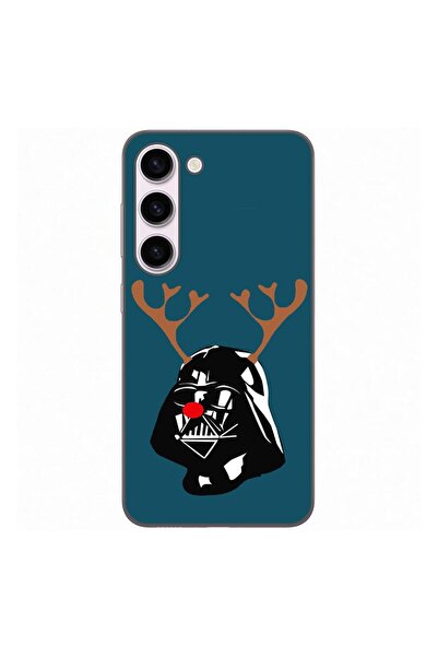 OEM Калъф, съвместим със Samsung Galaxy S23, силиконов гел TPU, с коледен дес...