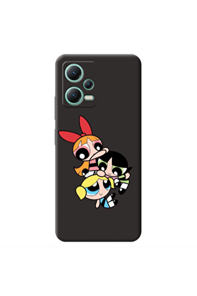 Other Xiaomi Redmi Note 12 Pro 5G Powerpuff Black Colored Silicone TPU Θήκη