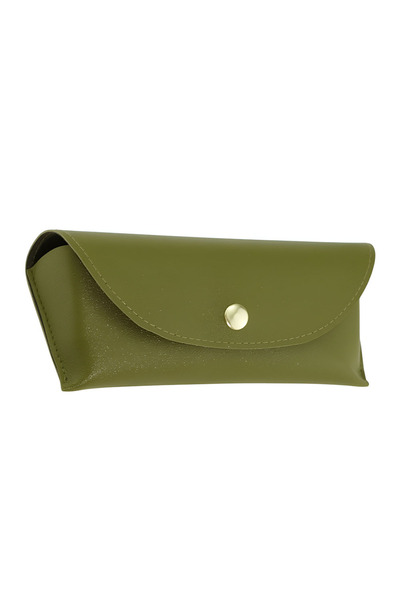 Techsuit - Glasses Case (ETI4) - PU, 17 x 6.5 x 2cm - Green, acoperire precisa