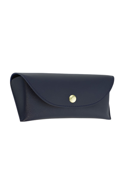 Techsuit - Glasses Case (ETI4) - PU, 17 x 6.5 x 2cm - Navy Blue, acoperire pr...