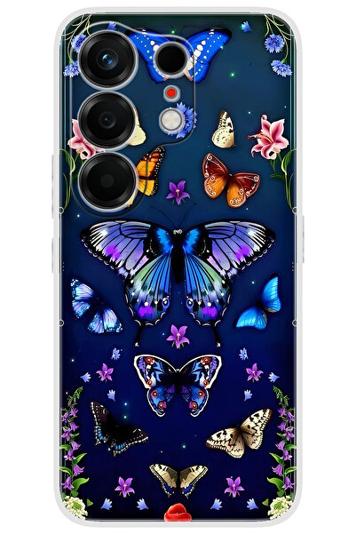TECNO Camon 50 ULTRA (CN7c) Uyumlu Kılıf Desen Baskılı Silikon Kelebek STK:66...
