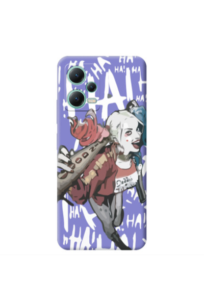 Other Xiaomi Redmi Note 12 Pro 5G Ha Ha Ha Purple Colored Silicone TPU Θήκη