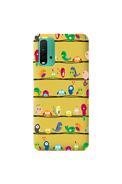 Other Xiaomi Poco M3 birds Yellow Colored Silicone TPU Θήκη