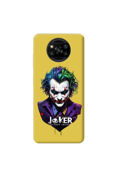 Other Xiaomi Poco X3 /X3 Pro Le amer Joker Yellow Colored Silicone TPU Θήκη