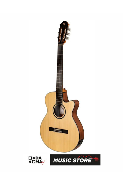 VALLER VGX300 İnce Kasa Elektro Klasik Gitar – Naturel Mat