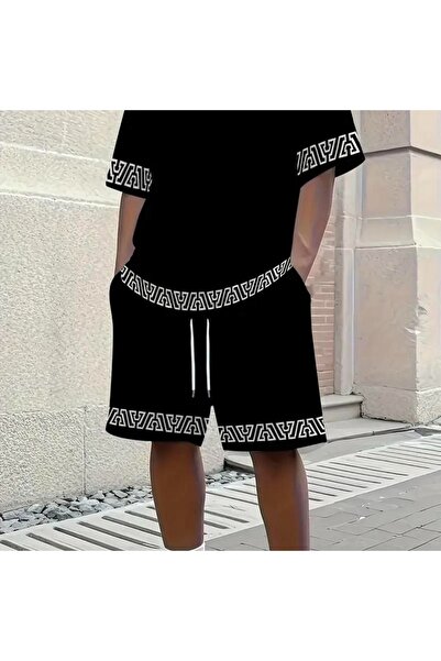 COZYWEAR Unisex Oversize Shorts Set Short Sleeve T-Shirt Comfortable Fit Summ...