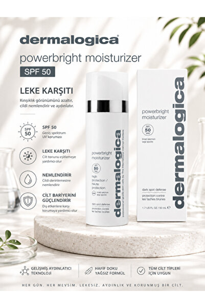 Dermalogica Powerbright Spf50 Moisturizer 50 ml - Reduces the Appearance of B...