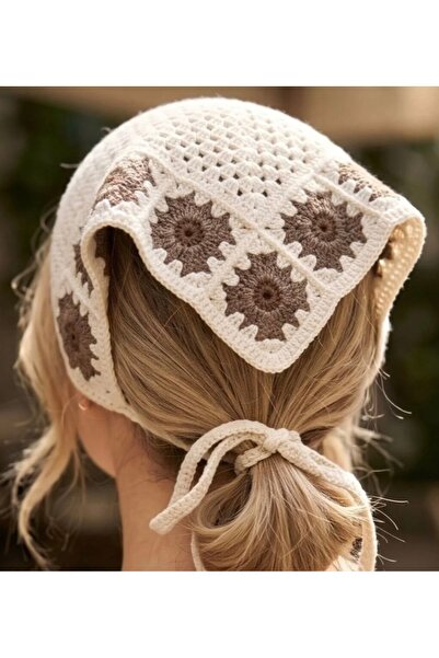 MyHubi Vintage Floral Motif Tie-On Summer Bandana