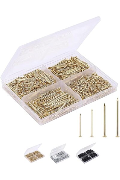 Arabest Picture Hanging Nails Assortment Kit,200Pcs Small Finishing Wall Pin ...