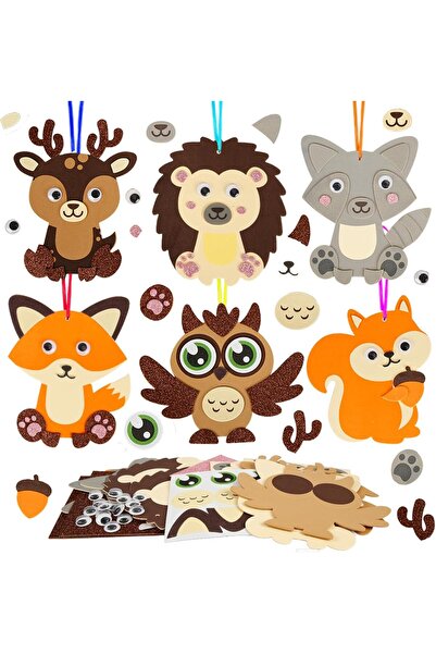 Arabest 12-Pack Autumn Craft Kit for Kids,DIY Foam Stickers,Art & Craft Suppl...