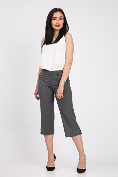 FIRST STYLE Turkish Women's Trousers in Lead Color