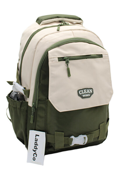 LaddyCo Multi-Compartment Modern School Backpack Unisex School Bag 26011
