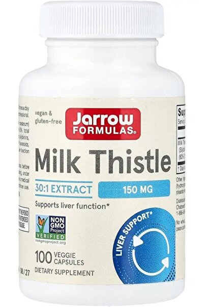 Jarrow Formulas Jarrow Devedikeni Ekstresi 150 mg 100 Vegan Kapsül Silymarin ...