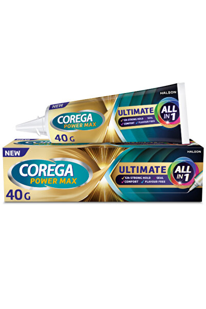 Corega Power Max Ultimate All-In-One Stabilizing Cream, 40g