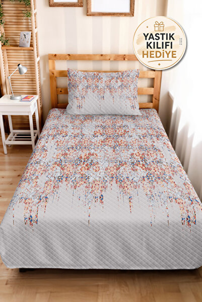 Evimde Bambaşka Ethnic Modern Gray Young Room Single Pique Set - Blue Orange ...