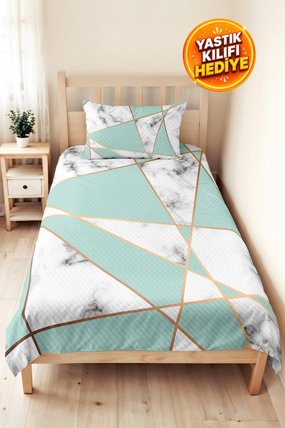 Evimde Bambaşka Set de lenjerie de pat pentru cameră de tineret, cu design ge...
