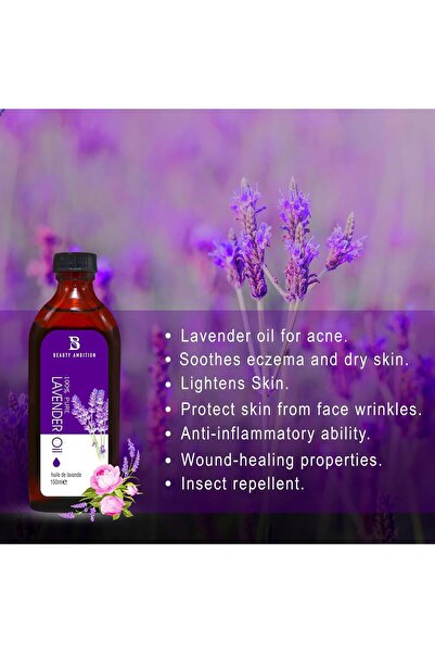 BEAUTY AMBITION زيوت عطرية للعناية بالشعر والبشرة - 150 مل زيت اللافندر