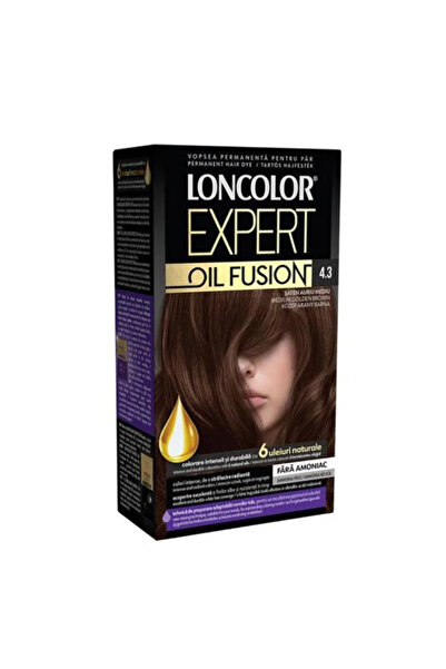 Loncolor Expert Vopsea de Par Permanenta Fara Amoniac - Oil Fusion, nuanta 4....