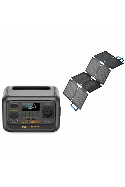 Bluetti Generator solar Premium 30 v2 (600W, 320Wh) cu panou solar Sora 60, 60W