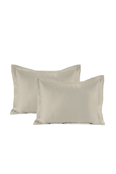 Cottage 200 TC Percale Pillow case 2pc 50x90cm Oatmeal