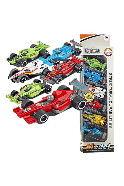 ToyMarkt Κουτί 6 Φόρμουλες 8εκ. Μεταλλικοί Ελεύθεροι Τροχοί 35x9x4εκ. 913481