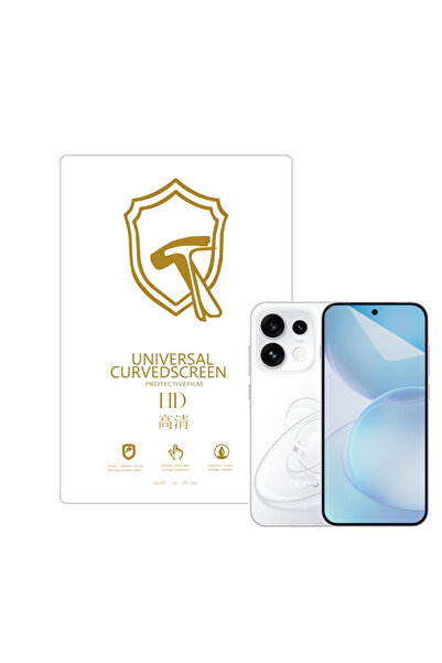 Microcase Oppo Reno 16 Pro ile Uyumlu Full Tpu Nano Ön Ekran Koruma Filmi - E...