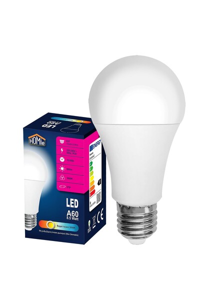 Homie Λάμπα LED A60 E27 Θερμό Λευκό 8.5W 108532