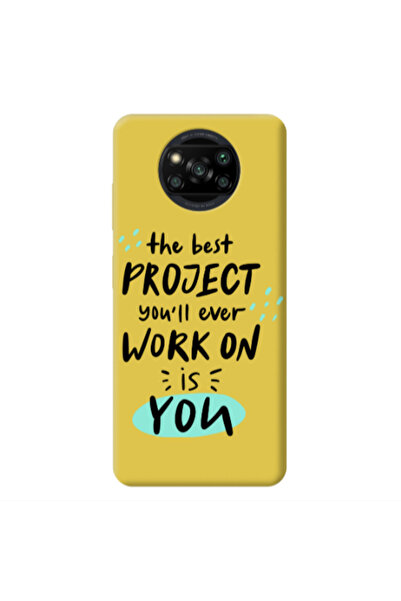 Other Xiaomi Poco X3 /X3 Pro The Best Project Yellow Colored Silicone TPU Θήκη