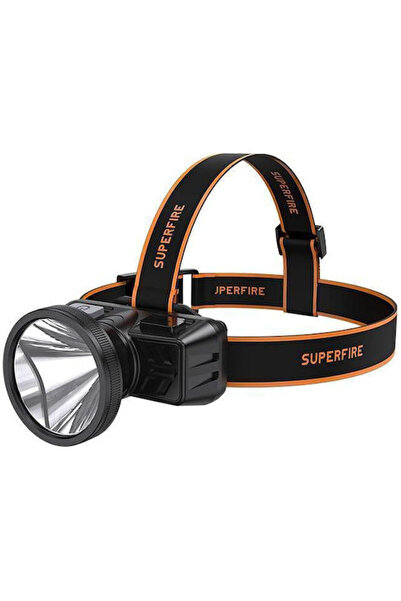 SUPERFIRE Επαναφορτιζόμενος φακός κεφαλής LED με μέγιστη φωτεινότητα 160lm Κω...