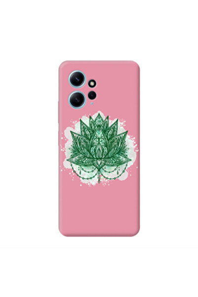 Other Xiaomi Redmi Note 12 4G Witch leaf Pink Colored Silicone TPU Θήκη