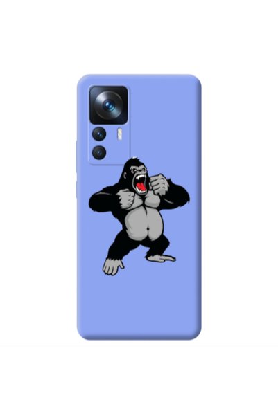 Other Xiaomi Mi 12T Angry Gorilla2 Light Purple Colored Silicone TPU Θήκη