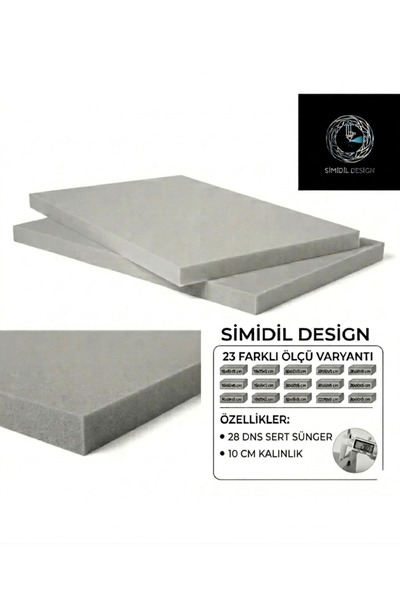 Simidil Design 28 DNS Orta Sert 10 cm Kalınlık Yüksek Yoğunluklu 23 Ölçü Seçe...