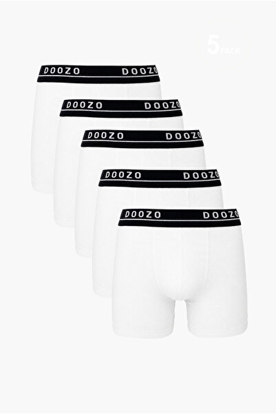 DOOZO 5-Piece Men's Cotton Boxer Set, Flexible Fabric, Comfortable Fit