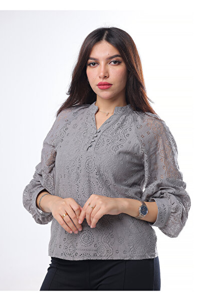 BRATO Formal Lace Blouse