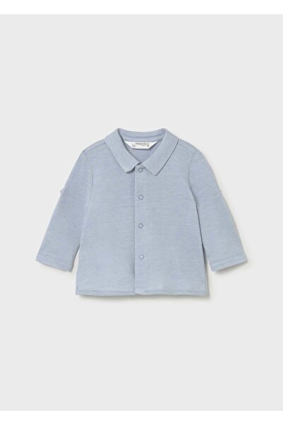 MAYORAL Newborn Baby Boy Long Sleeve Shirt Blue