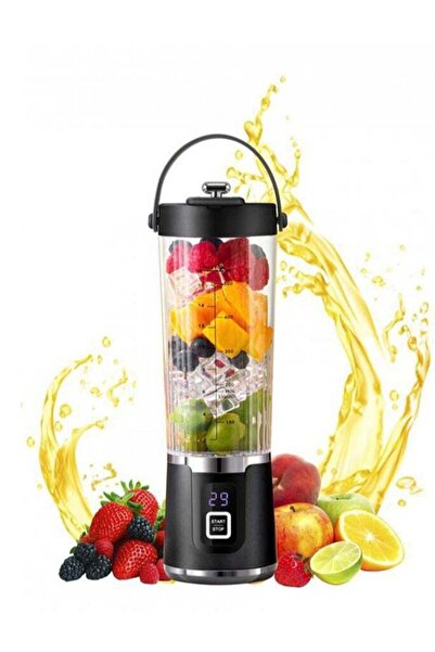 snapcart Portable 4 Stainless Steel Blades Juicer with 500ml Glass Container/...