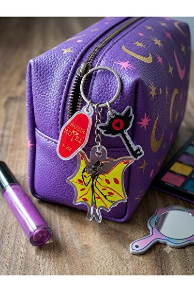 OWLBAG COMPANY Owl Bag Hazbin Hotel Zestial Morde Patterned Acrylic Keychain ...