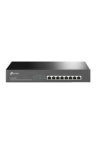 TP-LINK Επιτραπέζιος/Ενσωματωμένος σε rack διακόπτης TL-SG1008MP, 8-θυρος PoE...