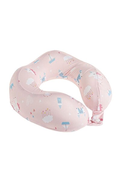 OEM Pernă de călătorie copii Unicorn, memory foam, roz 22x22x8 cm