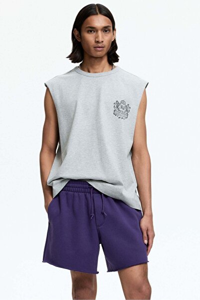 H&M سويت شيرت بقصة مريحة مع شورت