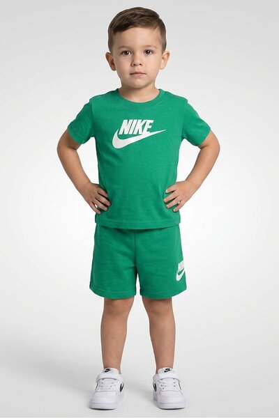 Nike Toddlers Boy 2 Pieces Short Sleeve T-Shirt And Shorts Set, Green