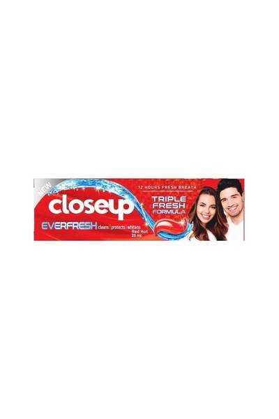 Closeup Toothpaste, Triple Fresh Formula, Red Hot, 25ml